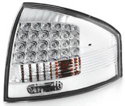 Для Audi A6/C5 (Ауди А6) Тюнинг! Комплект задних фонарей. Хром. Светодиодные. TYC