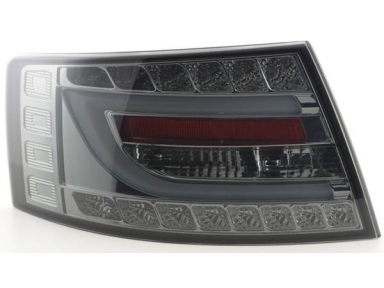 Задние фонари Ауди А6 Audi 4F (2005-2008), светодиодные, тонированные. New Style. Вместо диодных фонарей.